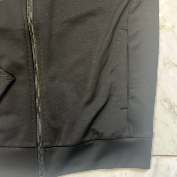 Adidas Black Track Jacket with Pink Stripes - Picture 5 of 12